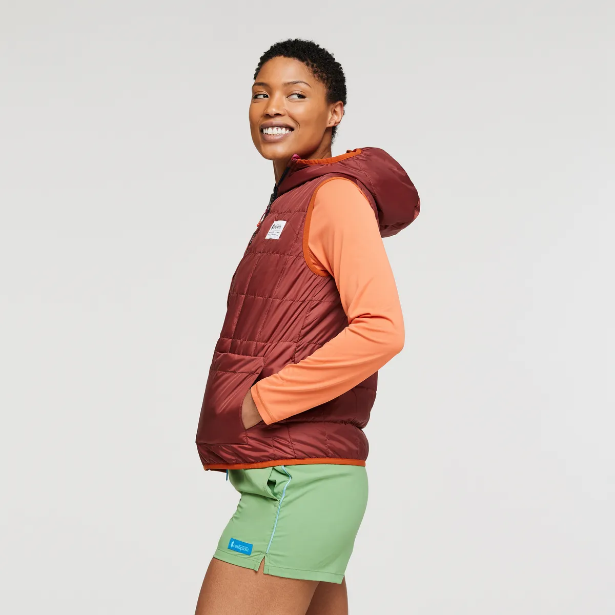 Teca Cálido Reversible Hooded Vest - Women's