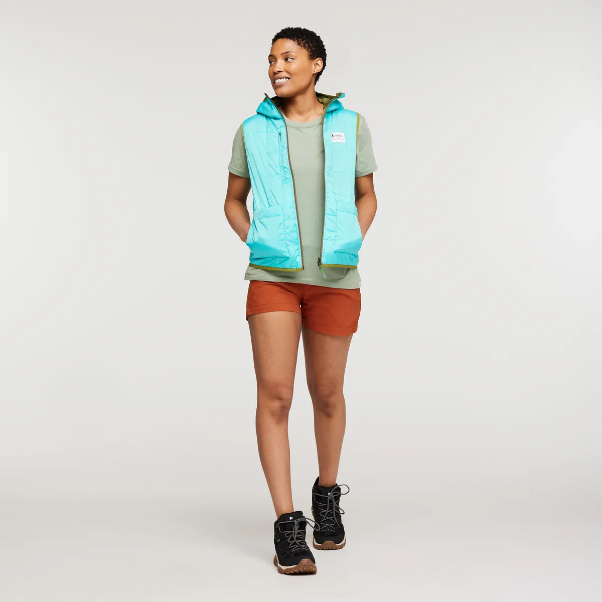Teca Cálido Reversible Hooded Vest - Women's