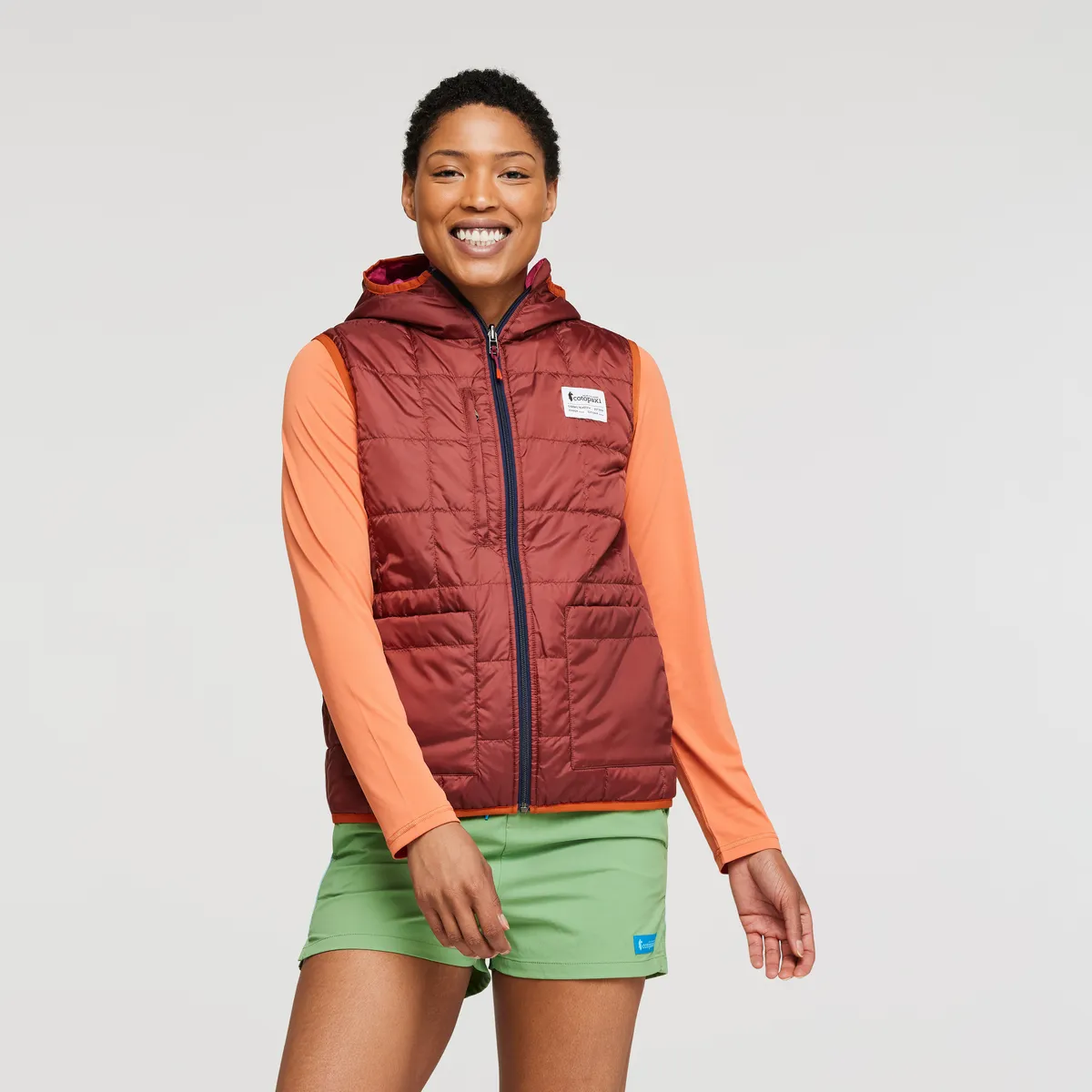 Teca Cálido Reversible Hooded Vest - Women's