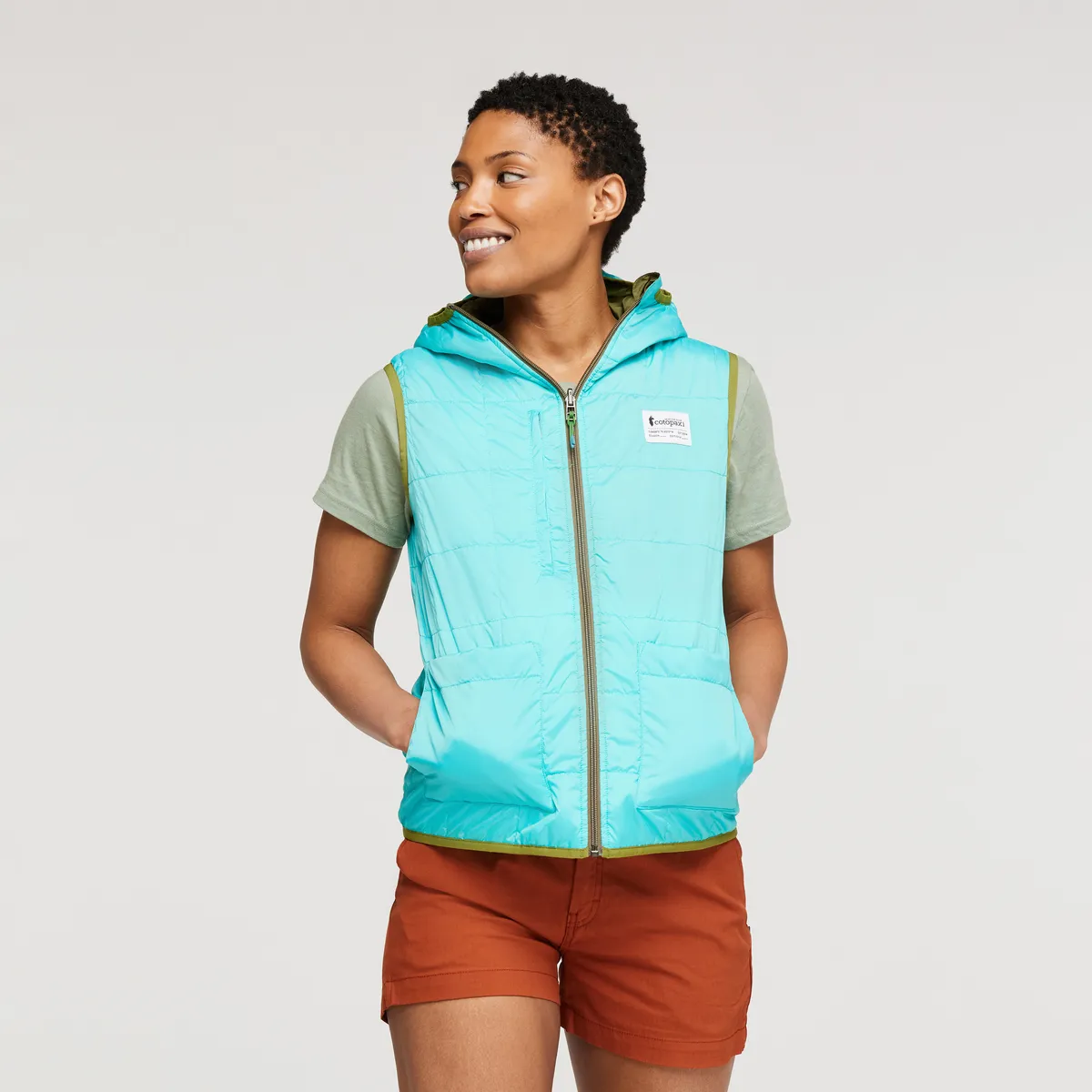 Teca Cálido Reversible Hooded Vest - Women's