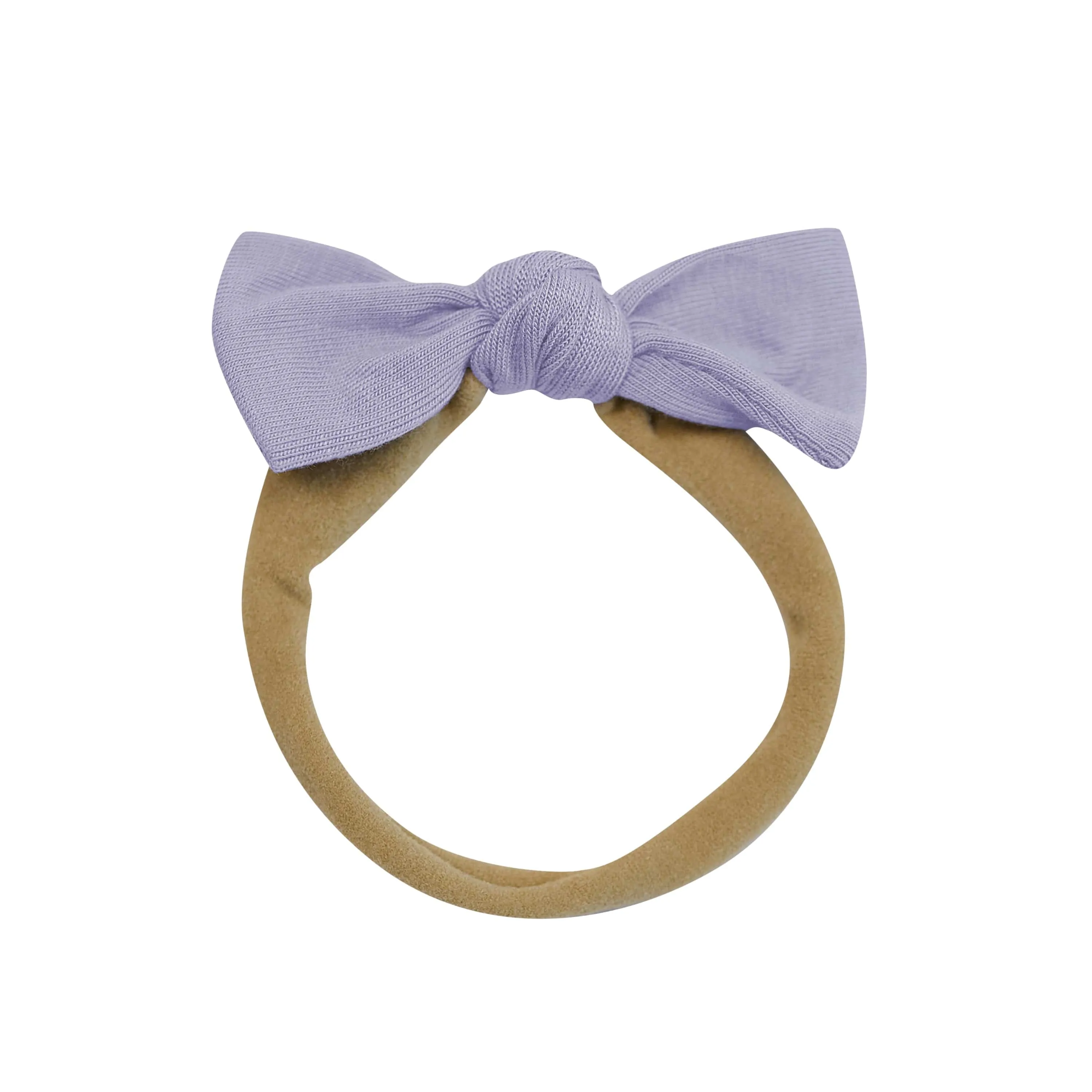 Tiny Nylon Bow in Taro