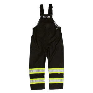 Tough Duck Class E Hi-Vis Waterproof Safety Rain Bib Overall