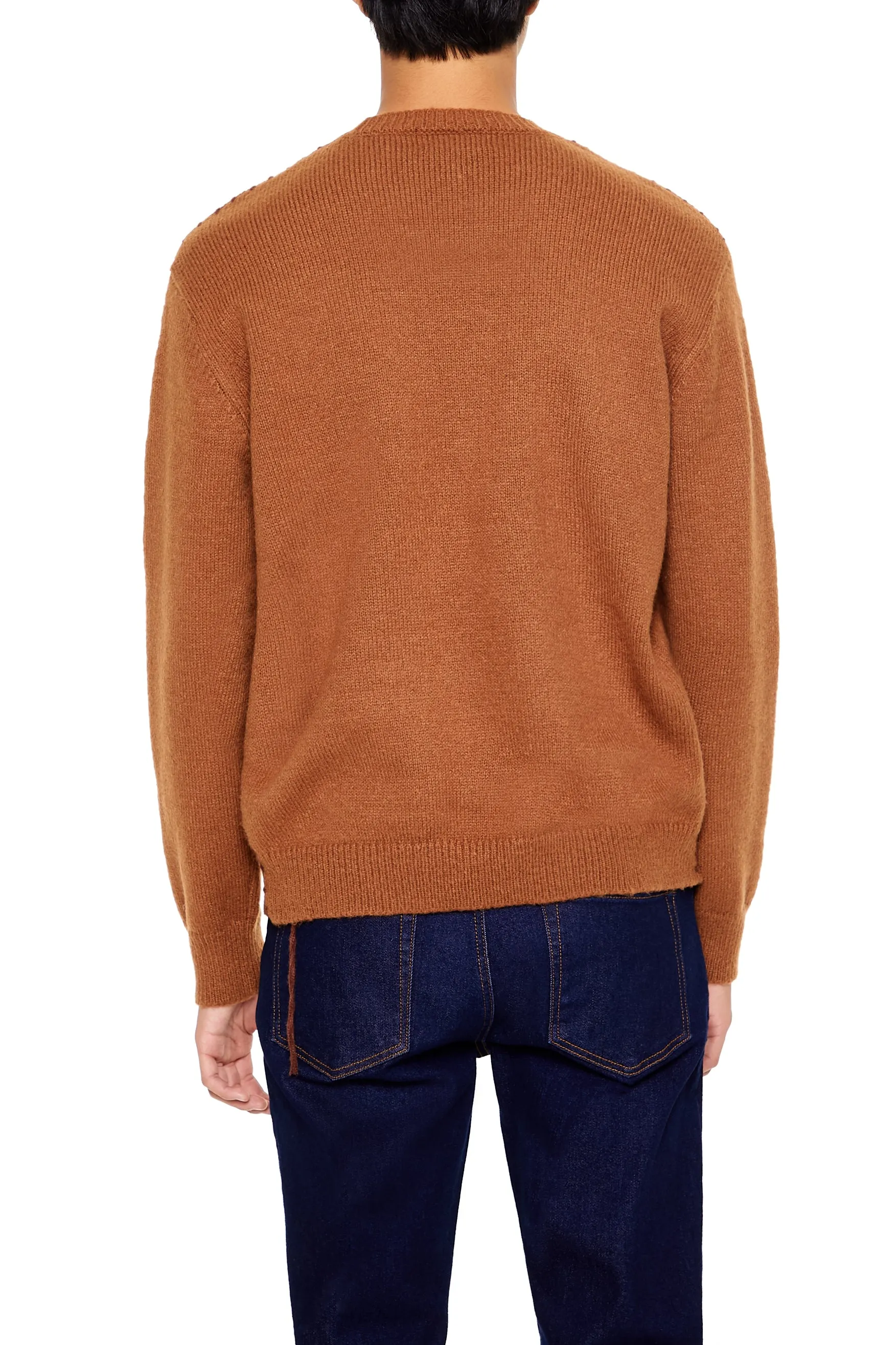 Whipstitched Crewneck Sweater