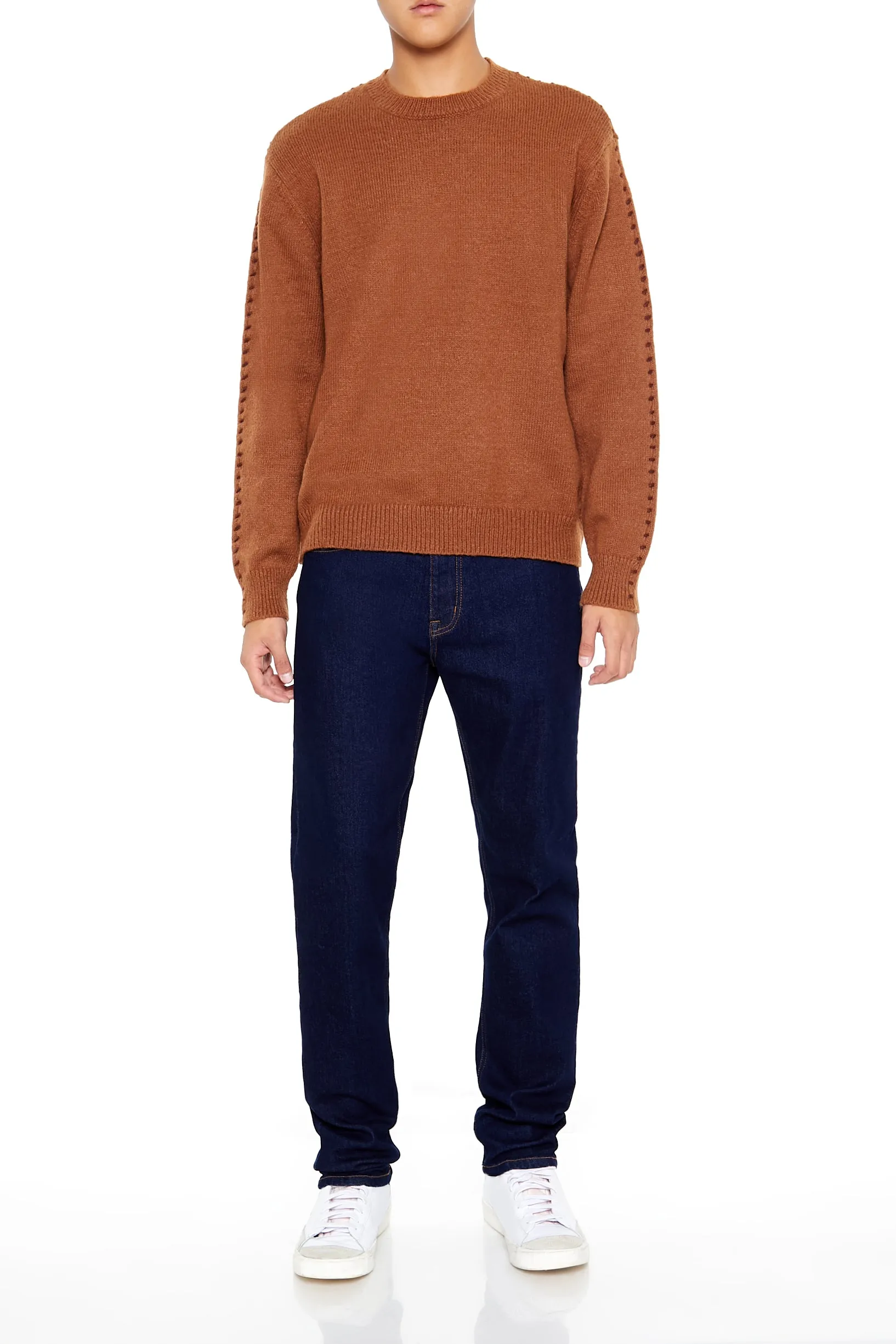 Whipstitched Crewneck Sweater