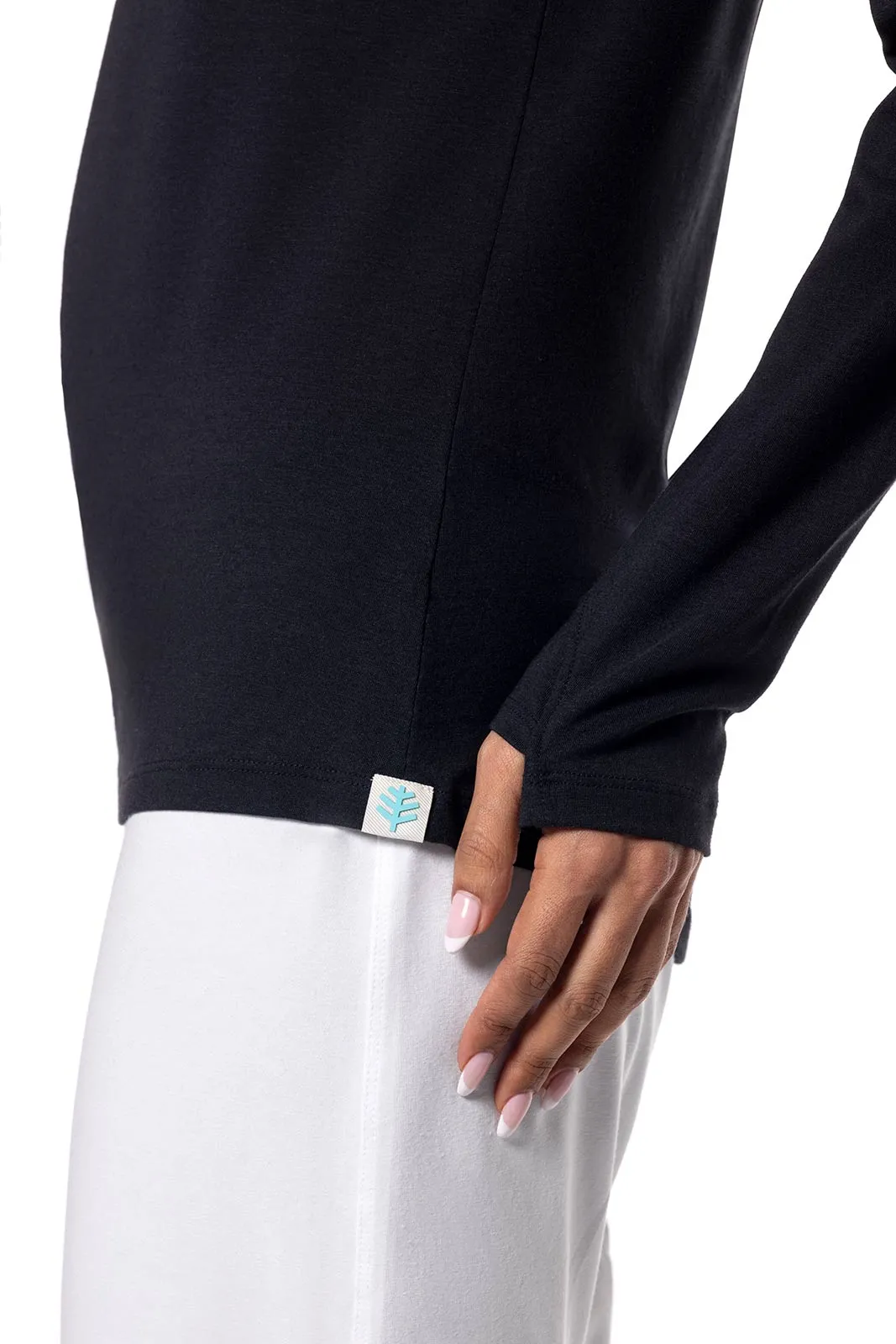 Women's Catalina Hoodie Tunic Top | Black