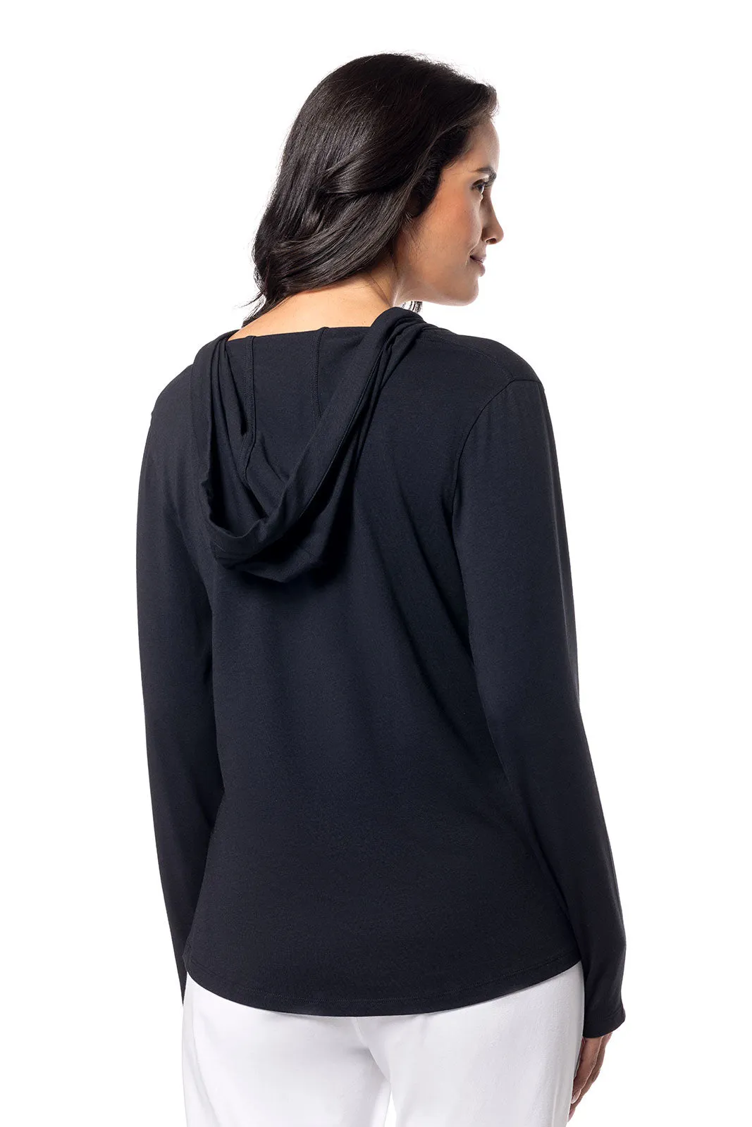 Women's Catalina Hoodie Tunic Top | Black