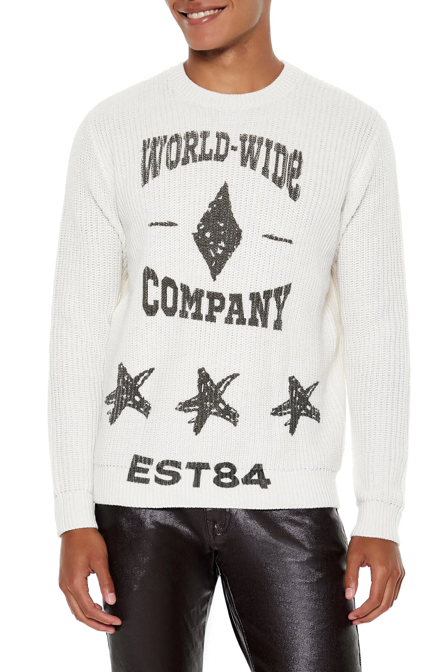 Worldwide Jacquard Knit Sweater