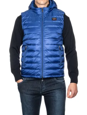 Woven Gillet Blue
